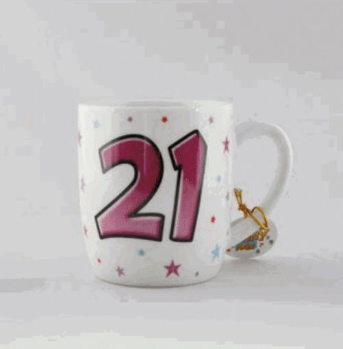 Picture of AGE 21 PINK MUG